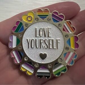 love yourself pin
